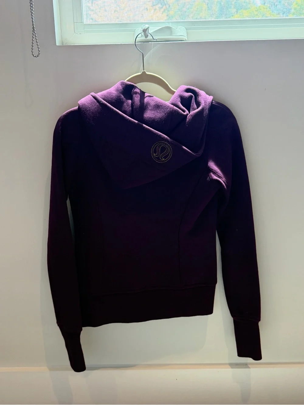 lululemon athletica Purple Zip Hoodie with Yellow Trim